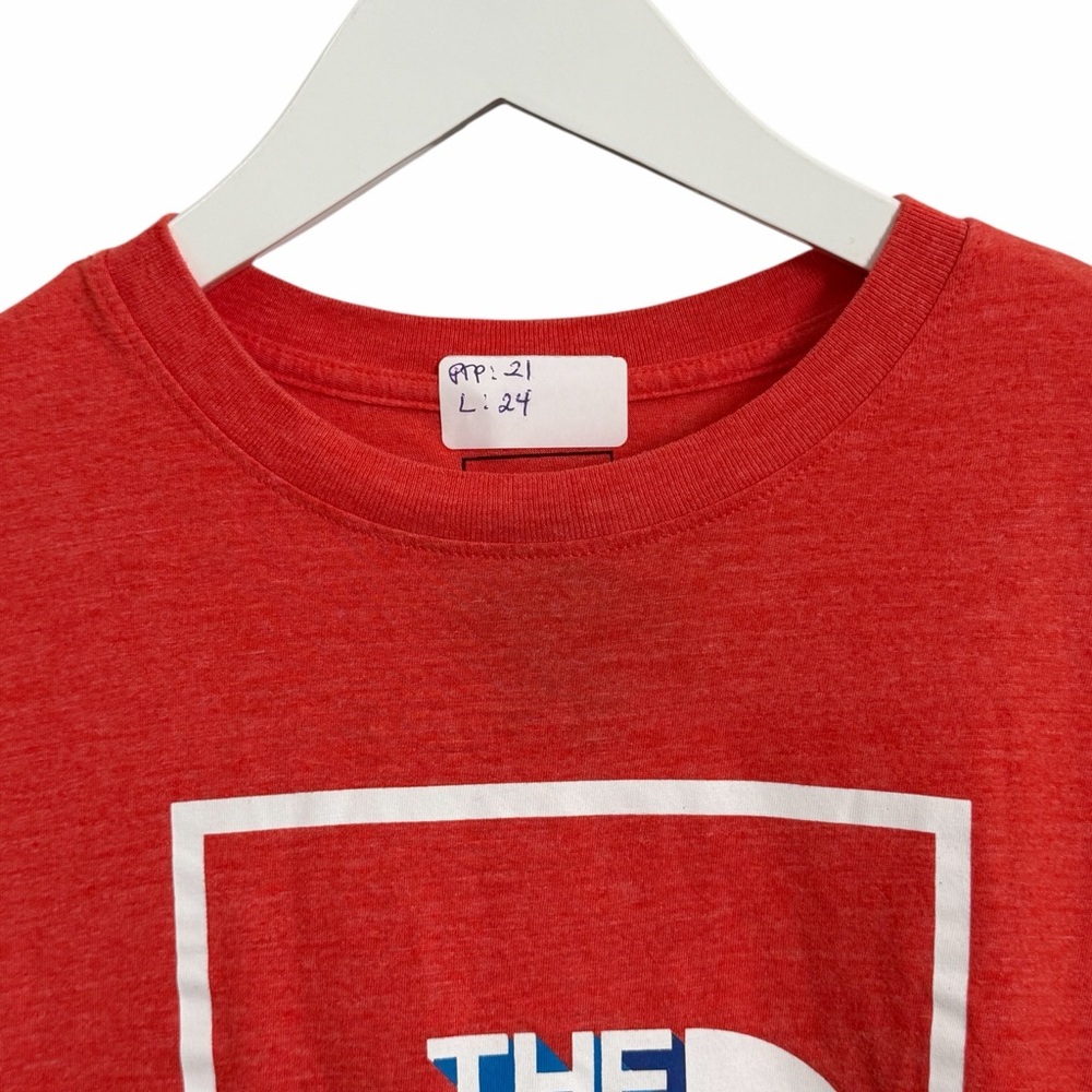 The North Face Red and Blue Logo T-Shirt - Picture 3 of 5